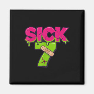 Aimant Tee Sick Seven Meme Six Seven Amusement Jeu de mot