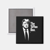 Aimant Teflon Don Trump Monochromatique Art Iconique (Recto/Verso)