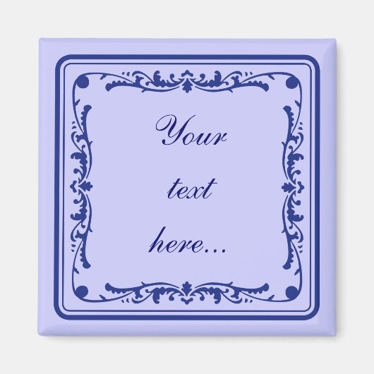 Aimant Tegeltje, petite tuile hollandaise (Devant)