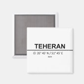Aimant Téhéran (Recto/Verso)
