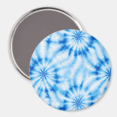 Aimant Teinture Lien Bleu Blanc (Recto/Verso)