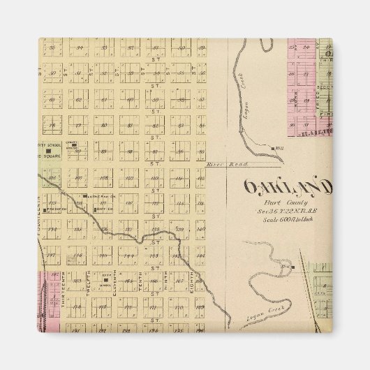 Aimant Tekamah, Oakland et Lyons, Nebraska (Devant)