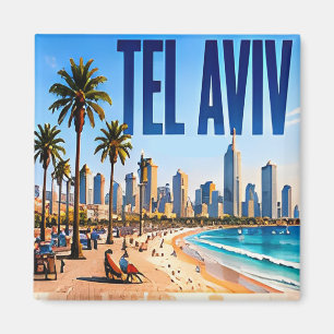 Aimant 🌴 Tel Aviv Style de ville côtière moderne 🌴