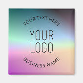 Aimant Télécharger le logo | Couleurs de dégradé changean (Devant)