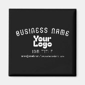 Aimant Télécharger le logo Retro-Modern noir & blanc (mod (Devant)