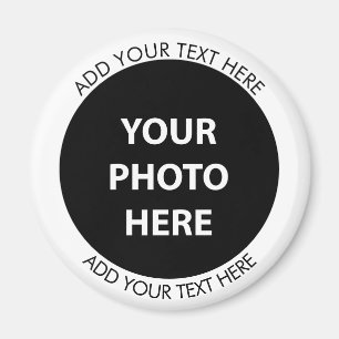 Aimant Télécharger une photo et ajouter du texte - Person