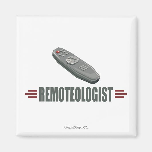 Aimant Télécommande télévisée humoristique (Devant)