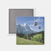 Aimant Téléphériques près de la Jungfrau (Recto/Verso)