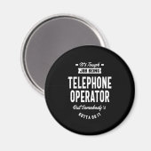 Aimant Téléphone Opérateur Titre du poste Cadeau (Recto/Verso)
