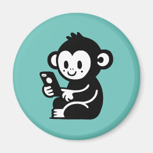 Aimant Téléphone singe