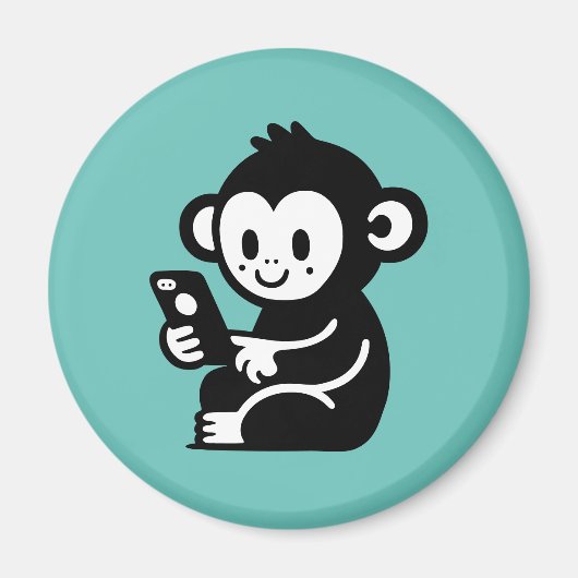 Aimant Téléphone singe (Devant)