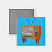 Aimant Télévision de la console rétro oreilles Rabbit (Recto/Verso)