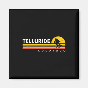 Aimant Telluride Co Colorado Ski Vintage Retro Souvenirs