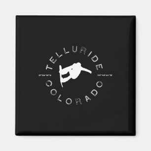 Aimant Telluride Co Vintage Graphisme Retro Snowboard T