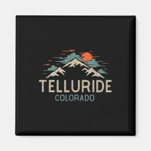Aimant Telluride Colorado Rétro Montagne Vintage