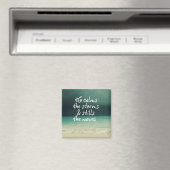 Aimant Tempête de l'océan avec la citation de Dieu (In Situ (Lave-vaisselle))