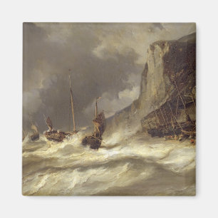 Aimant Tempête sur la côte chez Etretat, Normandie, 185