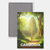 Aimant Temple à Angkor Vat Cambodge (Recto/Verso)