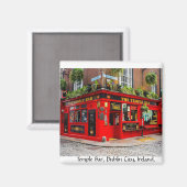 Aimant Temple Bar, Dublin City, Irlande (Recto/Verso)