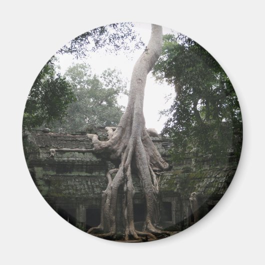 Aimant Temple cambodgien dans la jungle (Devant)