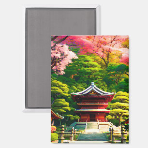 Aimant Temple Cherry Blossom