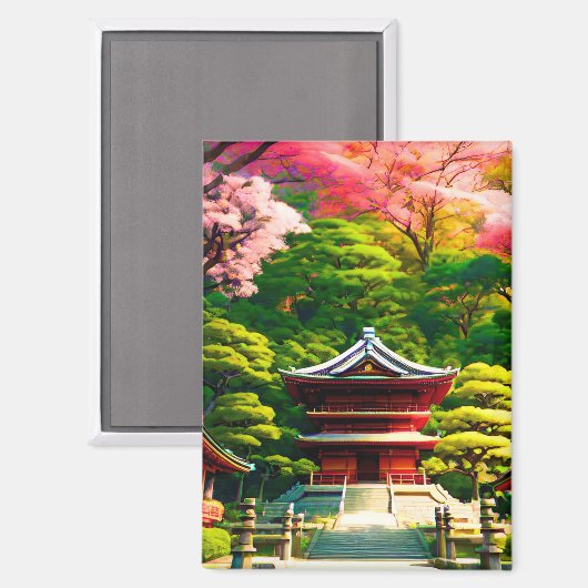 Aimant Temple Cherry Blossom (Recto/Verso)