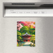 Aimant Temple Cherry Blossom (In Situ (Lave-vaisselle))