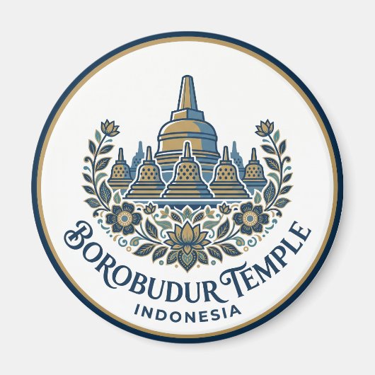 Aimant Temple de Borobudur Indonésie (Devant)