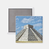 Aimant Temple de Kukulcán, Pyramide, Chichen Itza, Mexiqu (Recto/Verso)