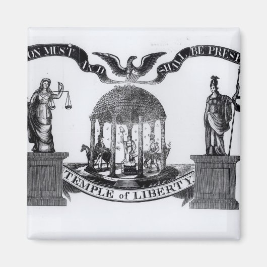 Aimant Temple de la Liberté, 1834 (Devant)