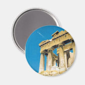 Aimant Temple du Parthénon de la Grèce Vintage voyage Ath (Recto/Verso)