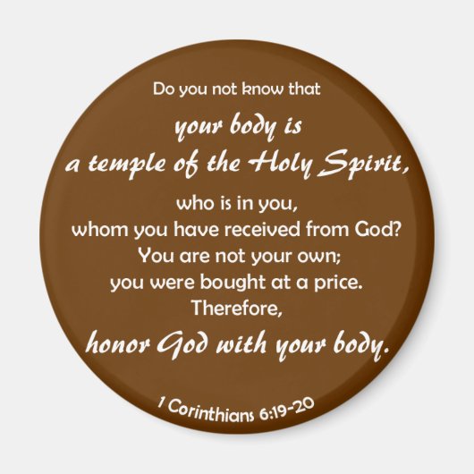 Aimant Temple du Saint-Esprit (Devant)