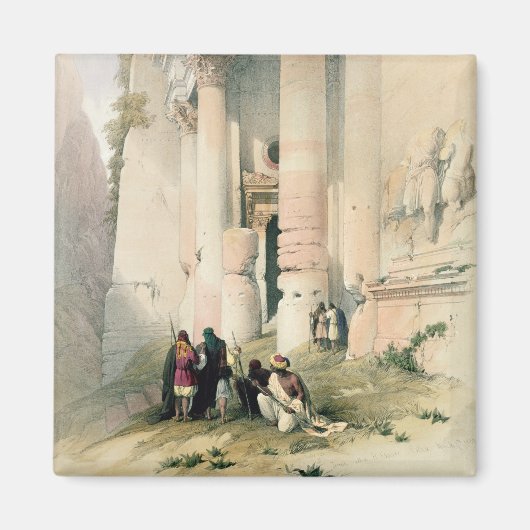 Aimant Temple El Khasne, Petra, 7 mars 1839, pl (Devant)
