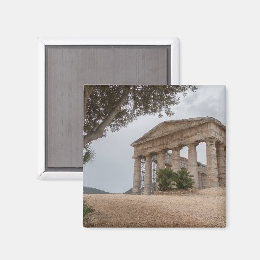 Aimant Temple grec à Segesta, Sicile (Recto/Verso)