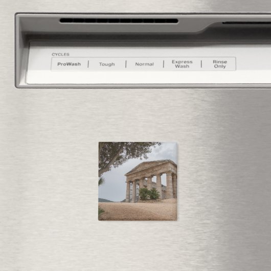 Aimant Temple grec à Segesta, Sicile (In Situ (Lave-vaisselle))