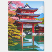 Aimant Temple japonais (Recto)