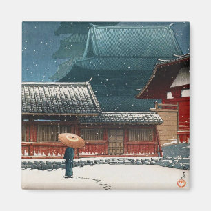 Aimant temple Tennô-ji à Osaka hasui kawase shin hanga
