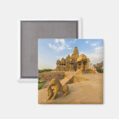 Aimant Temples hindous de Khajuraho (Recto/Verso)