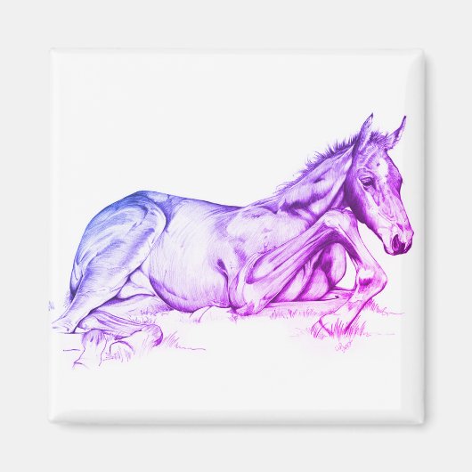 Aimant Temps calme (violet) (Devant)