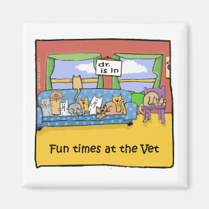 Aimant Temps d'amusement au vétérinaire