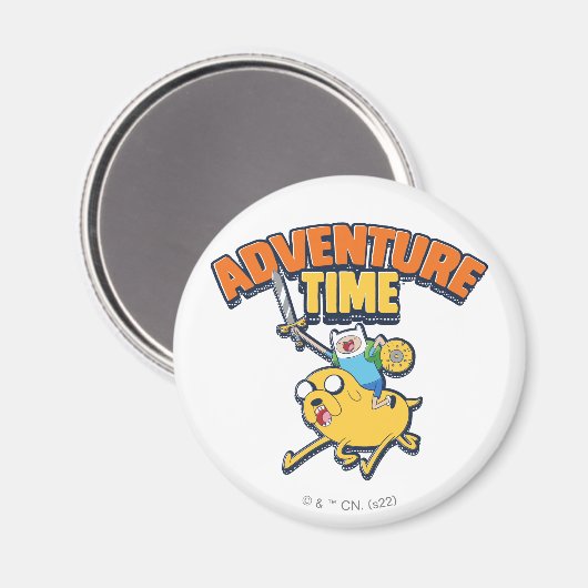 Aimant Temps d'aventure | Finn Riding Jake (Recto/Verso)