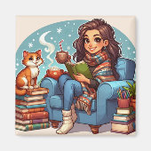 Aimant Temps de lecture confortable (Devant)