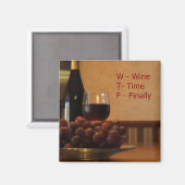 Aimant Temps du vin Finalement créé en aimant. (Recto/Verso)