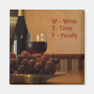 Aimant Temps du vin Finalement créé en aimant.