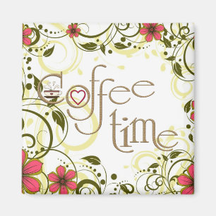 Aimant temps fascinant de café