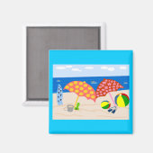 Aimant temps plage (Recto/Verso)
