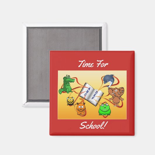 Aimant Temps Pour L'École (Recto/Verso)