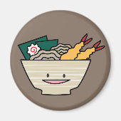 Aimant Tempura ramen bol nori crevettes nouilles japonais (Devant)