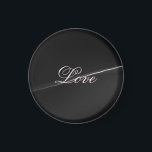 Aimant Tendance gris foncé Wave Love Mariage Calligraphie<br><div class="desc">Vous pouvez facilement changer les polices et les couleurs. Vous pouvez également ajouter votre logo et l'image arrière - plan comme vous le souhaitez.</div>