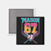 Aimant Tendance Mason 67 Mém Crème Glacée Drip Baseball N (Recto/Verso)